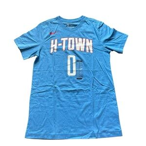 {Nike} Houston Rockets Westbrook Blue Tee